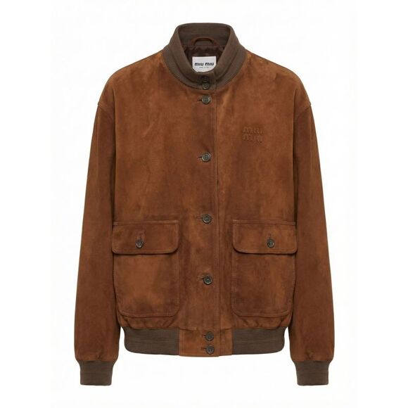 MIU MIU Jackets & Blazers - Miu Miu Women Suede Jacket